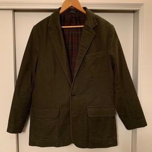 L. L. Bean Men’s Sport Jacket - Moleskin - Olive Green